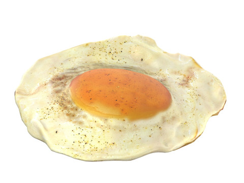 Fired egg v2 Modelo 3D