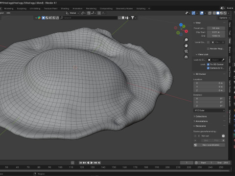 Fired egg v2 Modelo 3D