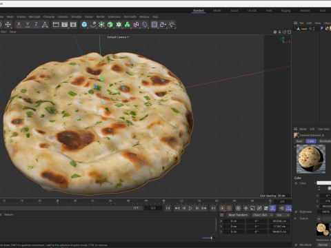 Indian Naan Modelo 3D