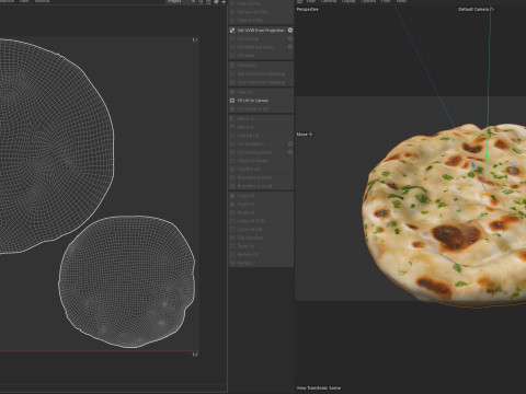 Indian Naan Modelo 3D
