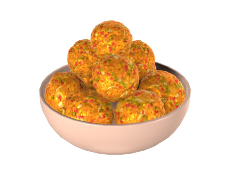 Laddu Indian Sweets 3D Model