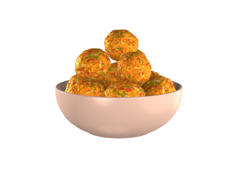 Laddu Indian Sweets 3D Model
