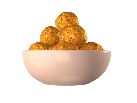 Laddu Indian Sweets 3D Model