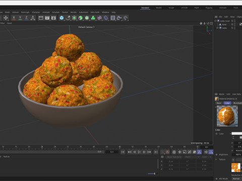 Laddu Indian Sweets 3D Model