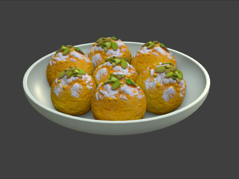 Laddu Motichoor Model 3D