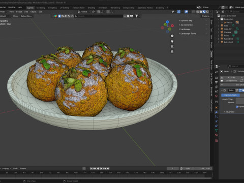 Laddu Motichoor Model 3D