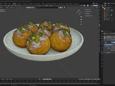 Laddu Motichoor 3D Model