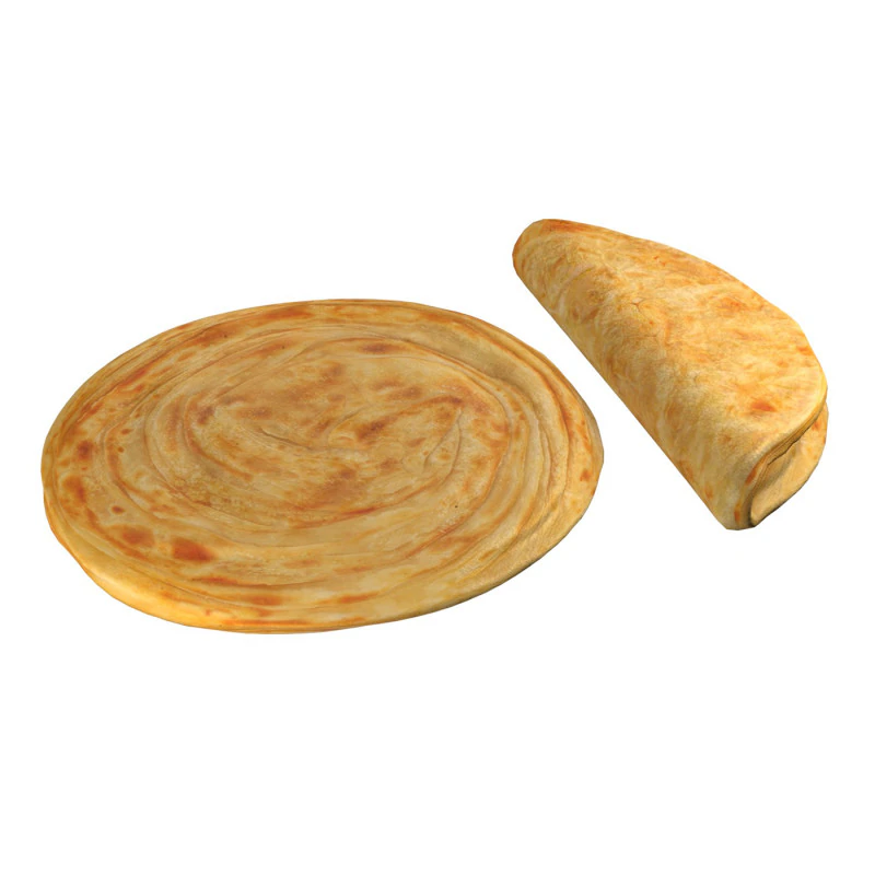 Paratha Bread 3D Model .c4d .max .obj .3ds .fbx .stl .blend 