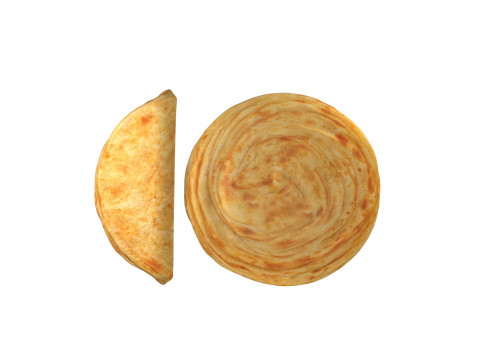 Paratha Bread Model 3D