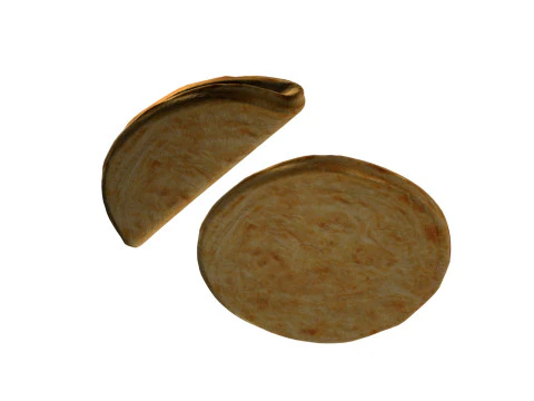 Paratha Bread 3D Model