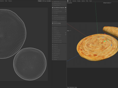 Paratha Bread Model 3D