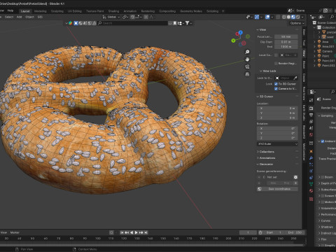 Pretzel 3D Model