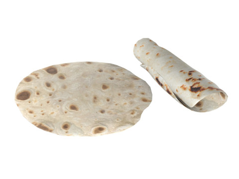Tortilla Roti 3D Model