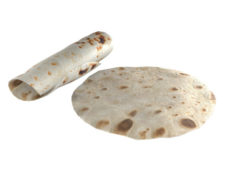 Tortilla Roti 3D Model