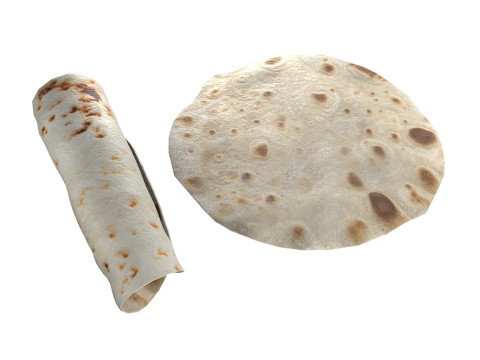 Tortilla Roti 3D Model