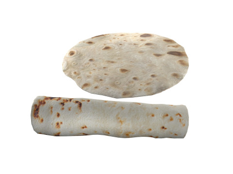 Tortilla Roti 3D Model