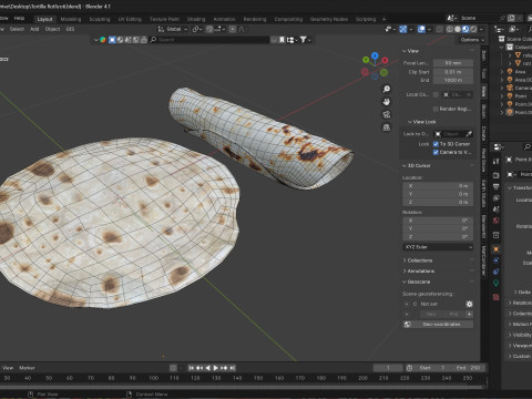 Tortilla Roti 3D Model
