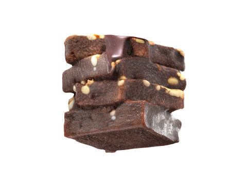 Brownie Modelo 3D