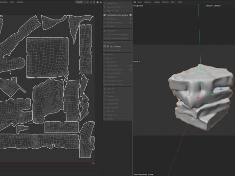 Brownie Modelo 3D