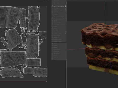 brownies 3 Model 3D