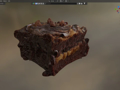Brownie 7 Modelo 3D