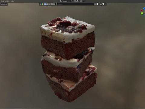 Brownie 8 Modelo 3D