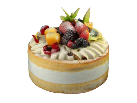 Bolo De Frutas Modelo 3D