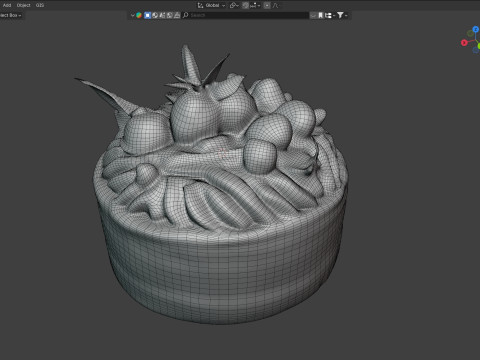 Fruit Cake Modelo 3D