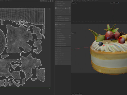 Fruit Cake Modelo 3D