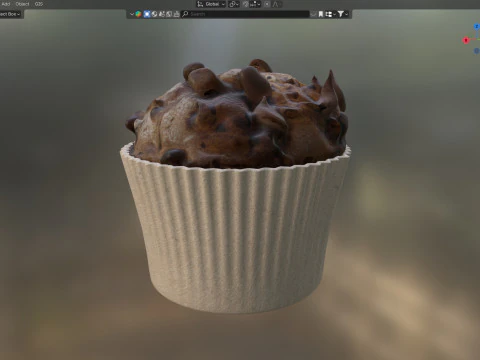 Muffin Modelo 3D