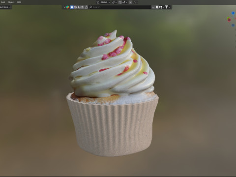 Muffin 3 3D Model