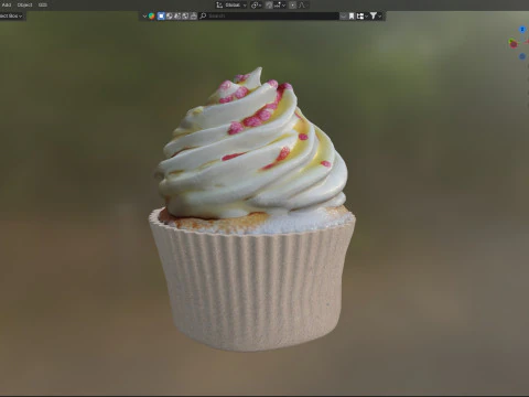 Muffin 3 Modelo 3D