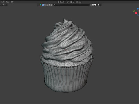Muffin 3 3D Model