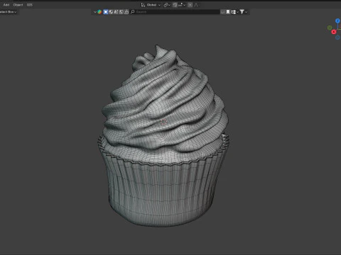 Muffin 3 Modelo 3D