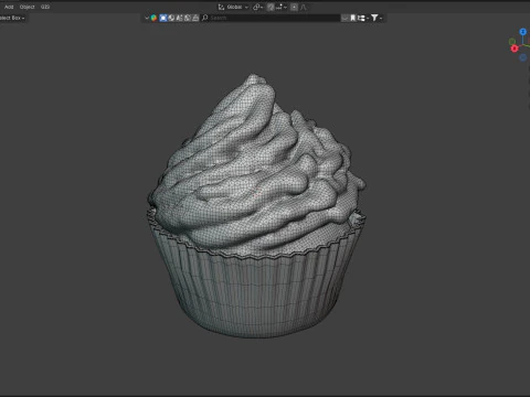 Muffin 4 Modelo 3D
