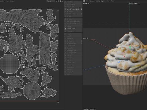 Muffin 4 Modèle 3D