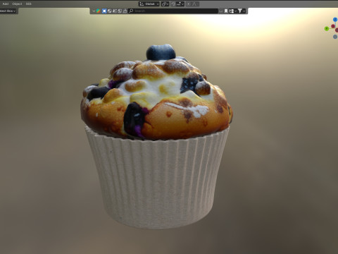 Muffin 7 Model 3D