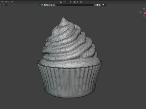Muffin 8 Modelo 3D
