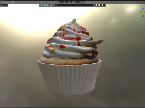 Muffin 8 3D Model