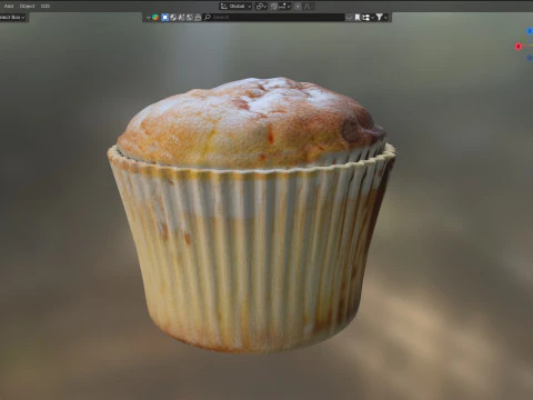 머핀 9 3D 모델