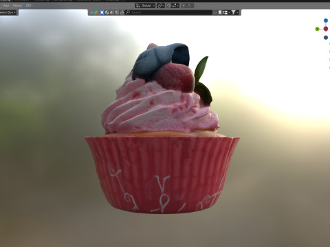 Muffin 10 Modèle 3D