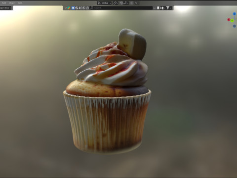 Muffin 12 Model 3D