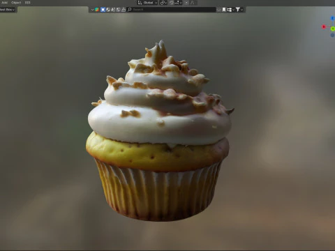 Muffin 21 3D Model