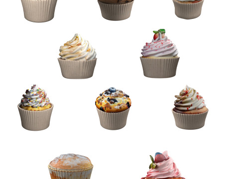 Muffin collection 1 3D Модель