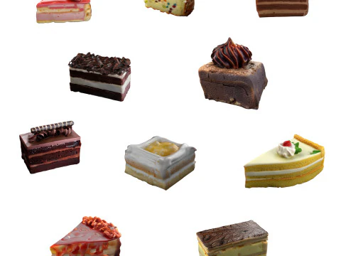 Cole&ccedil;&atilde;o de bolo de pastelaria Modelo 3D