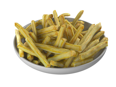 French Fries in bowl Modelo 3D