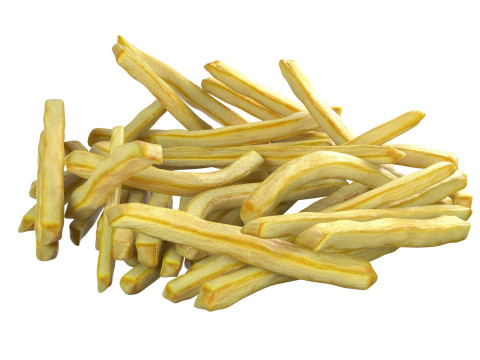 French Fries pile 3D Model