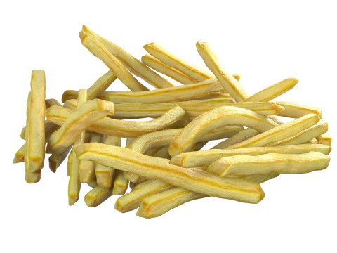 Patates kızartması yığını 3D Model