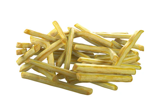 Patates kızartması yığını 3D Model