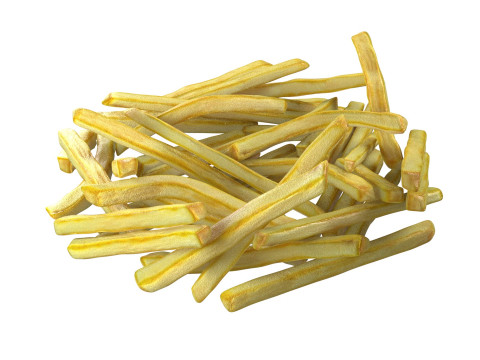 French Fries pile 3D Model